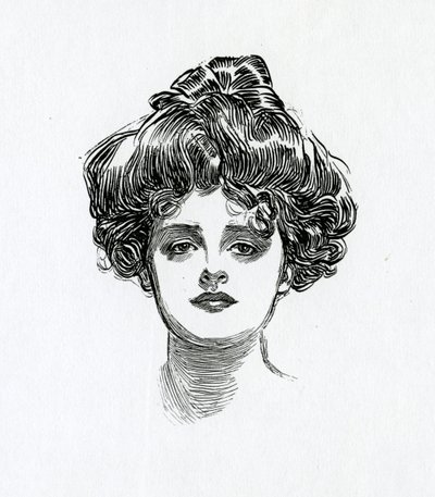 A Gibson Girl, c.1902 by Charles Dana Gibson